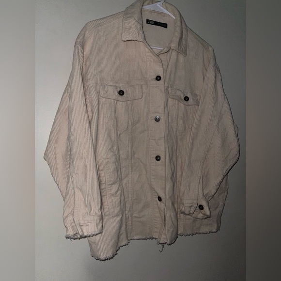 Zara Women's Corduroy Oversize Button Shirt/Jacket Shacket - Picture 5 of 6